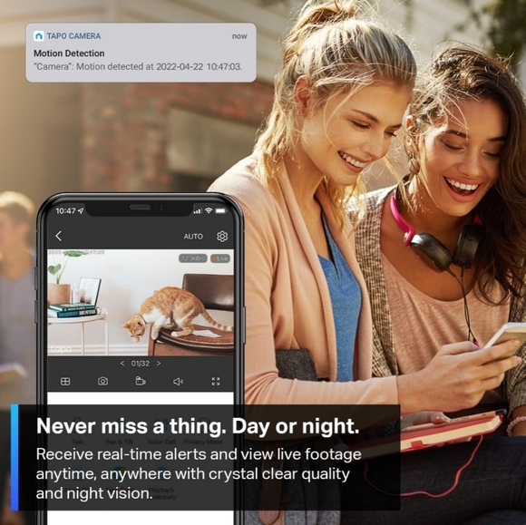 TP-Link Tapo Smart Pan/Tilt Indoor Security Camera, 360° Motion Tracking, 1080p - Picture 3 of 16